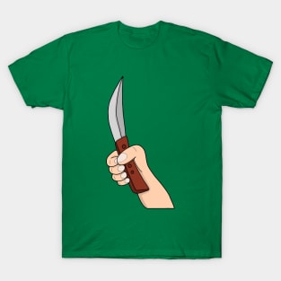 A hand holding a knife T-Shirt